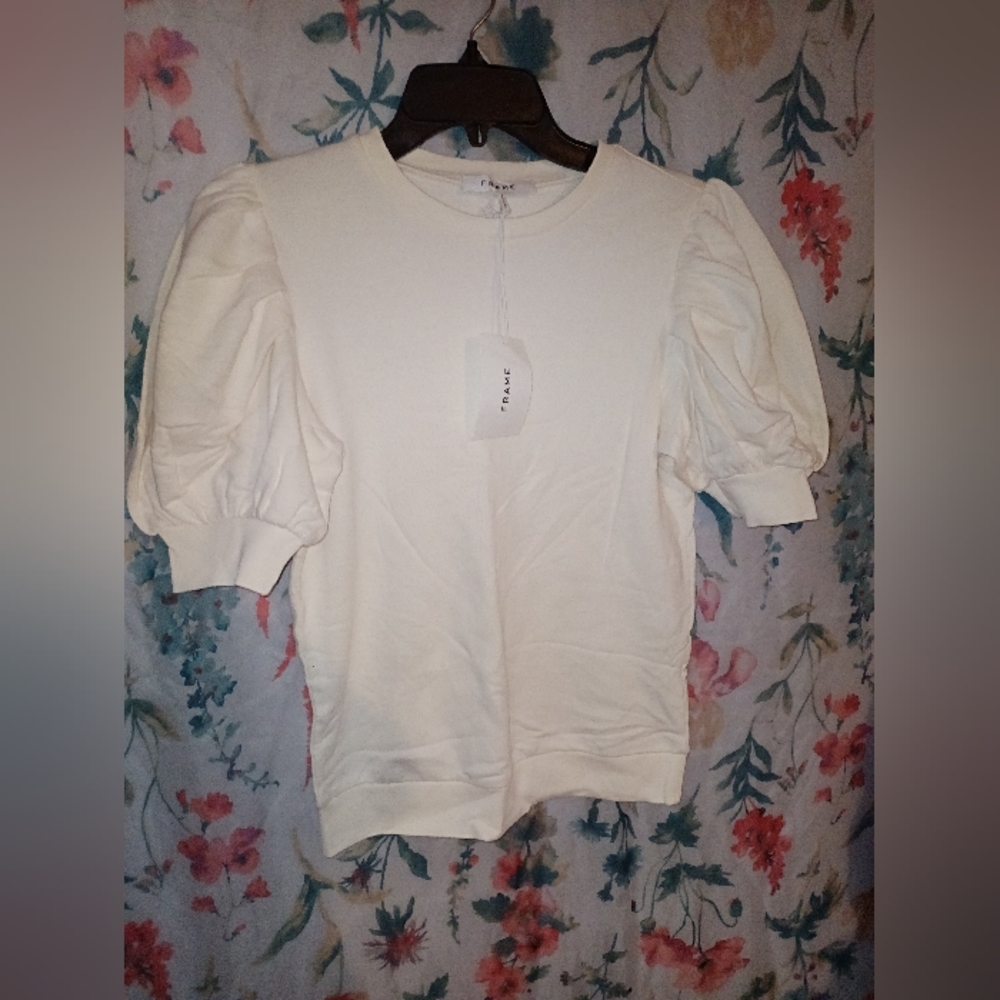 Nwt frame short sleeve sweatshirt